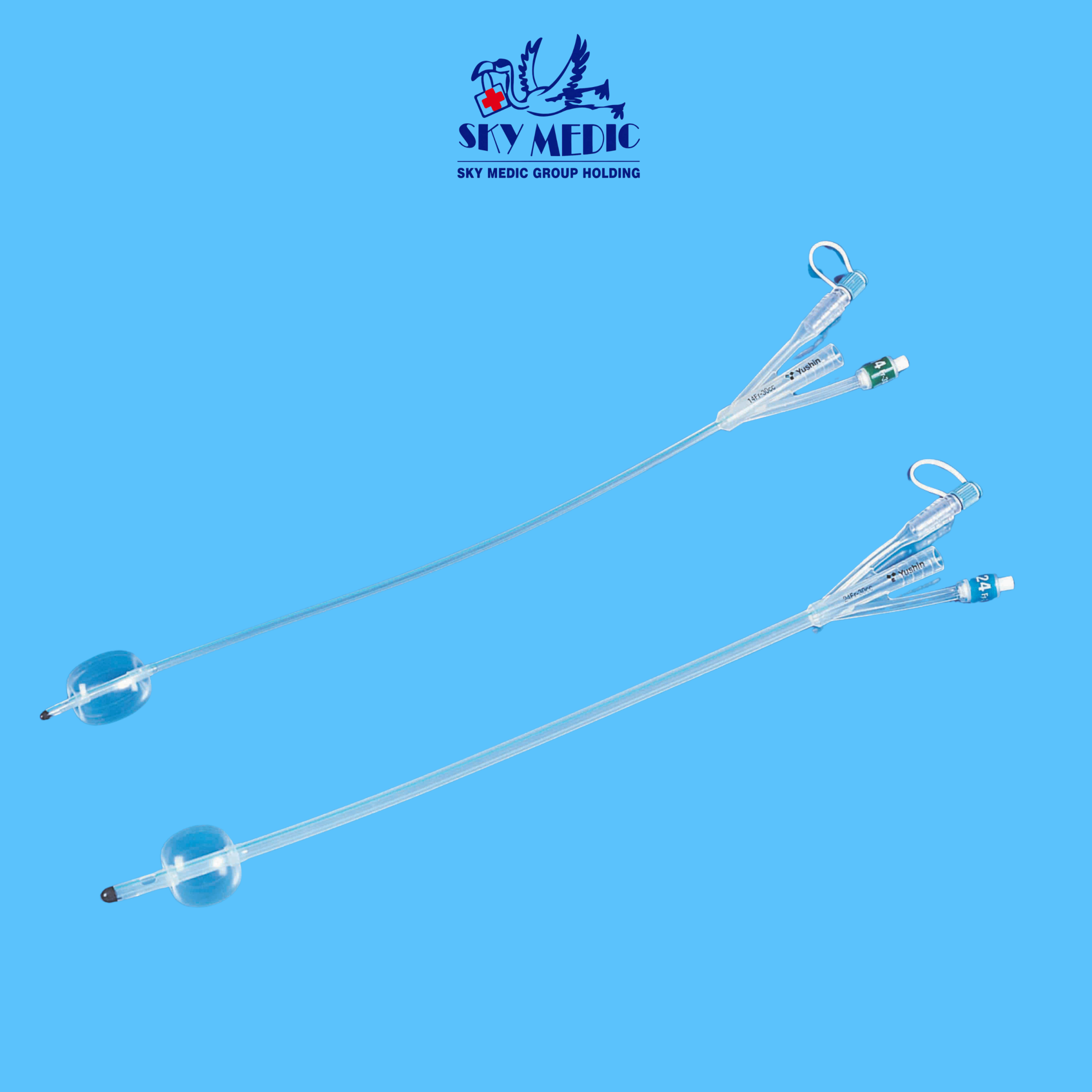 100% SILICONE 3-WAY FOLEY CATHETER